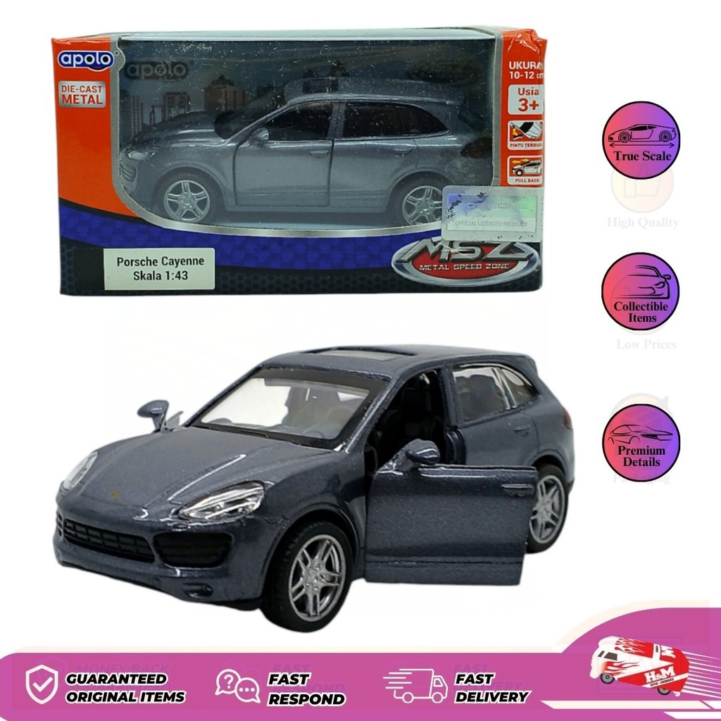 Diecast Apolo MSZ Porsche Cayenne S - Box Kurang Bagus