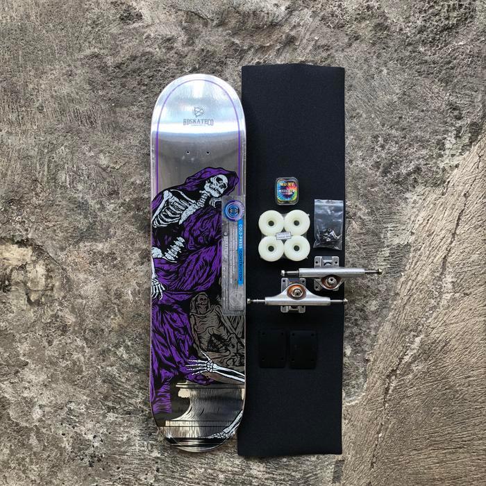 Fullset skateboard custom junior size - NomadTV blue, 7.5