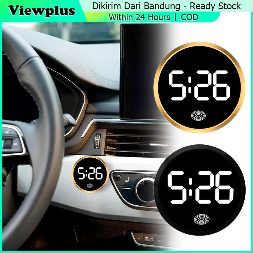 Led Jam Mobil Tempel Dashboard Digital Jam Elektronik Tempel Dashboard Mobil SUV Universal Jam Inter