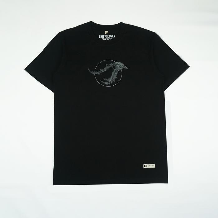 (COD) Sniff Supply Art Series T-shirt - OBVIO, Black Kaos Katun Combed Fit 30s Lembut Nyaman, Baju D