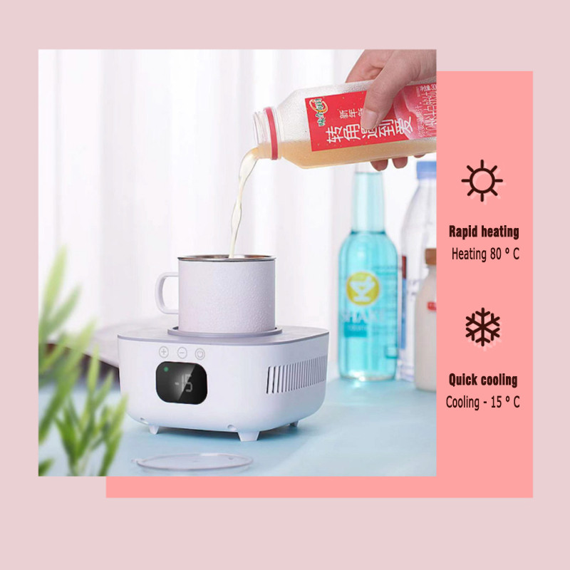 Office Home Cooling Coaster Smart Cooling Cup Heating Machine Rapid Refrigeration Cup Fast Cold m Cu