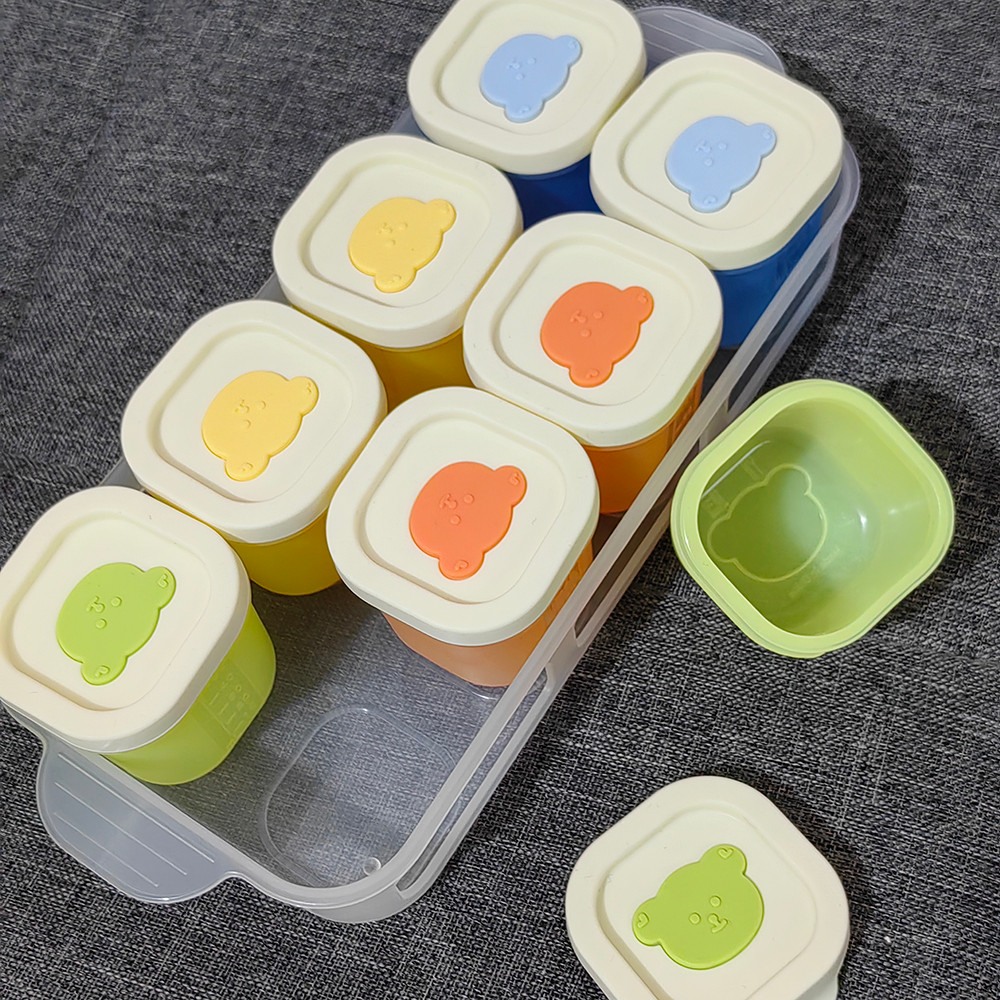 Baby's small complementary food box, steamed cake mold, ice tray, baby's complementary food mini box