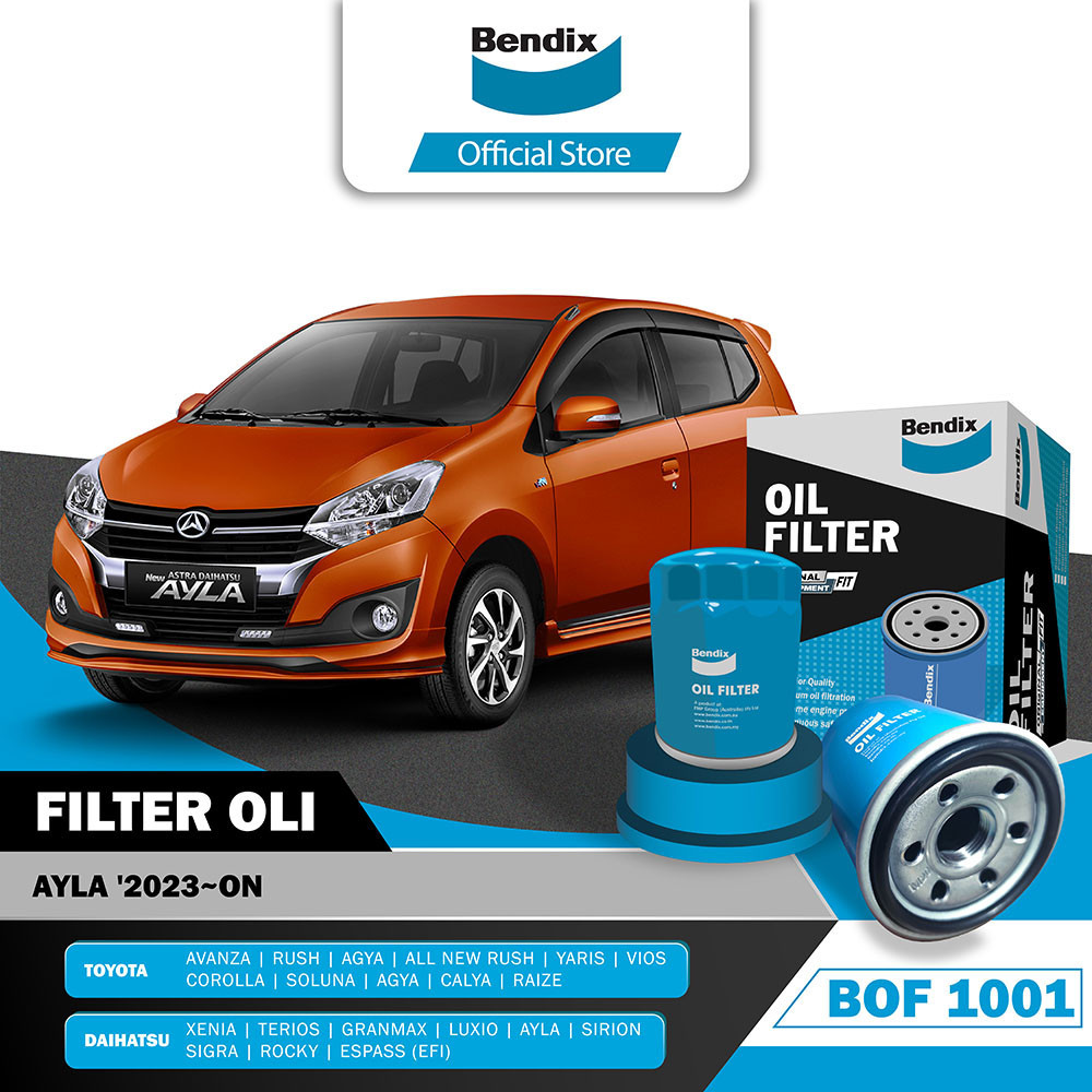 Bendix Filter Oli Saringan Oli Mobil Daihatsu Ayla 2023-On - BOF1001