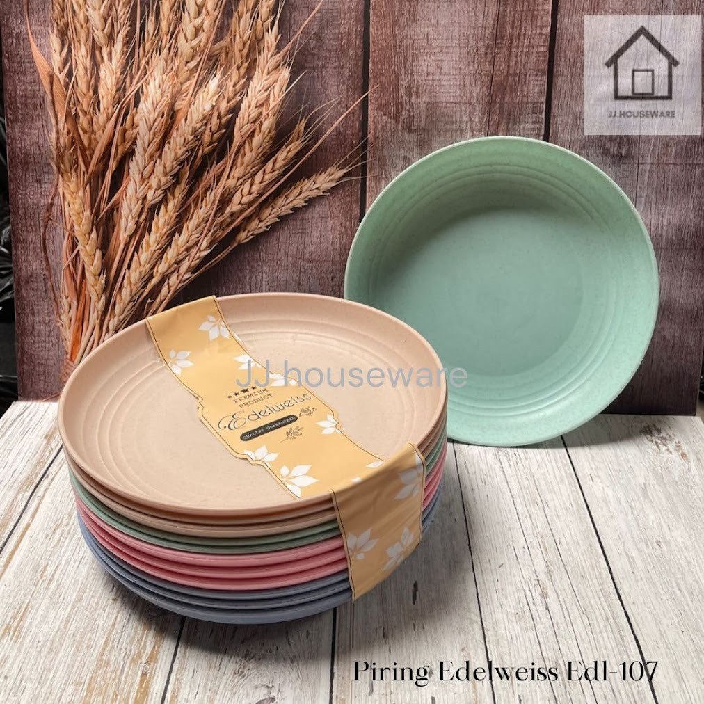 Piring Makan Bulat Plastik Murah  / Piring Edelweiss 107 Hokie / JJ.Houseware