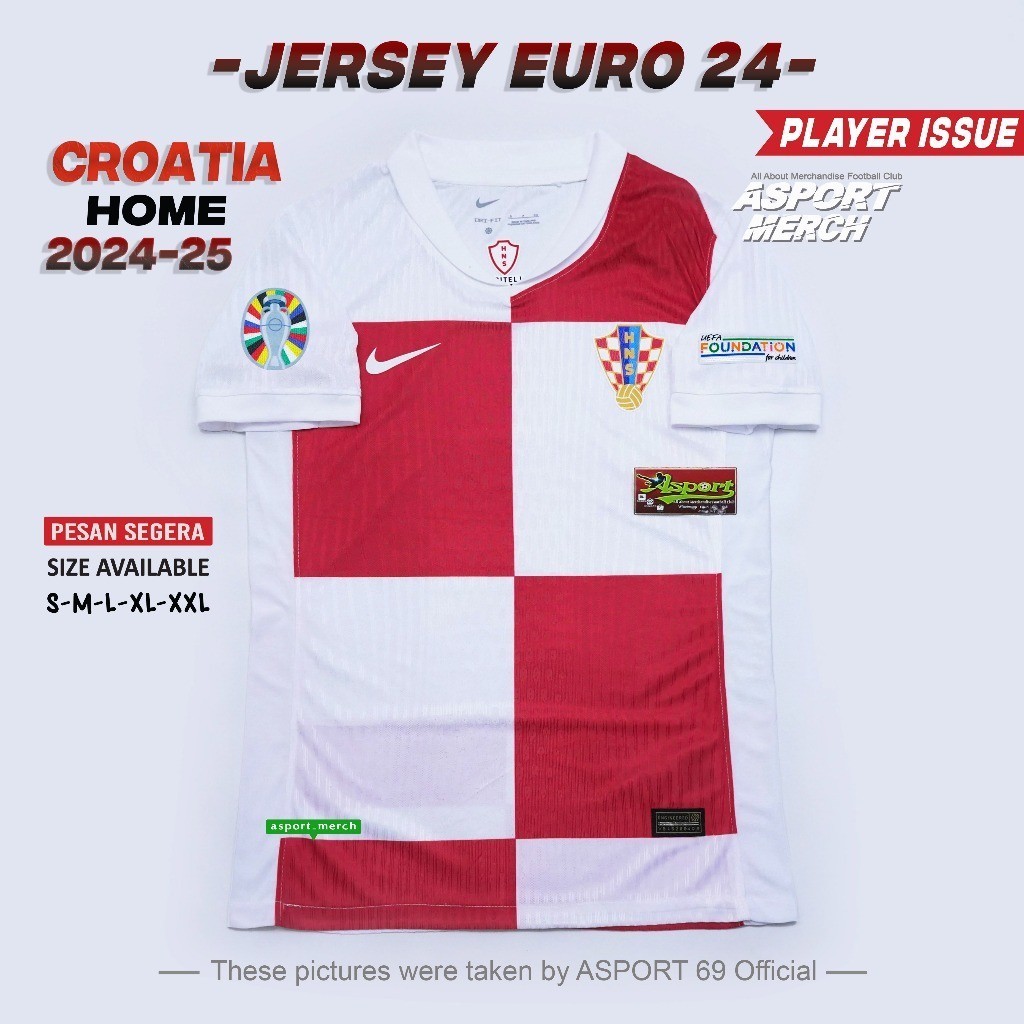 ASPORT OBRAL PLAYER ISSUE KROASIA HOME 2024 PI