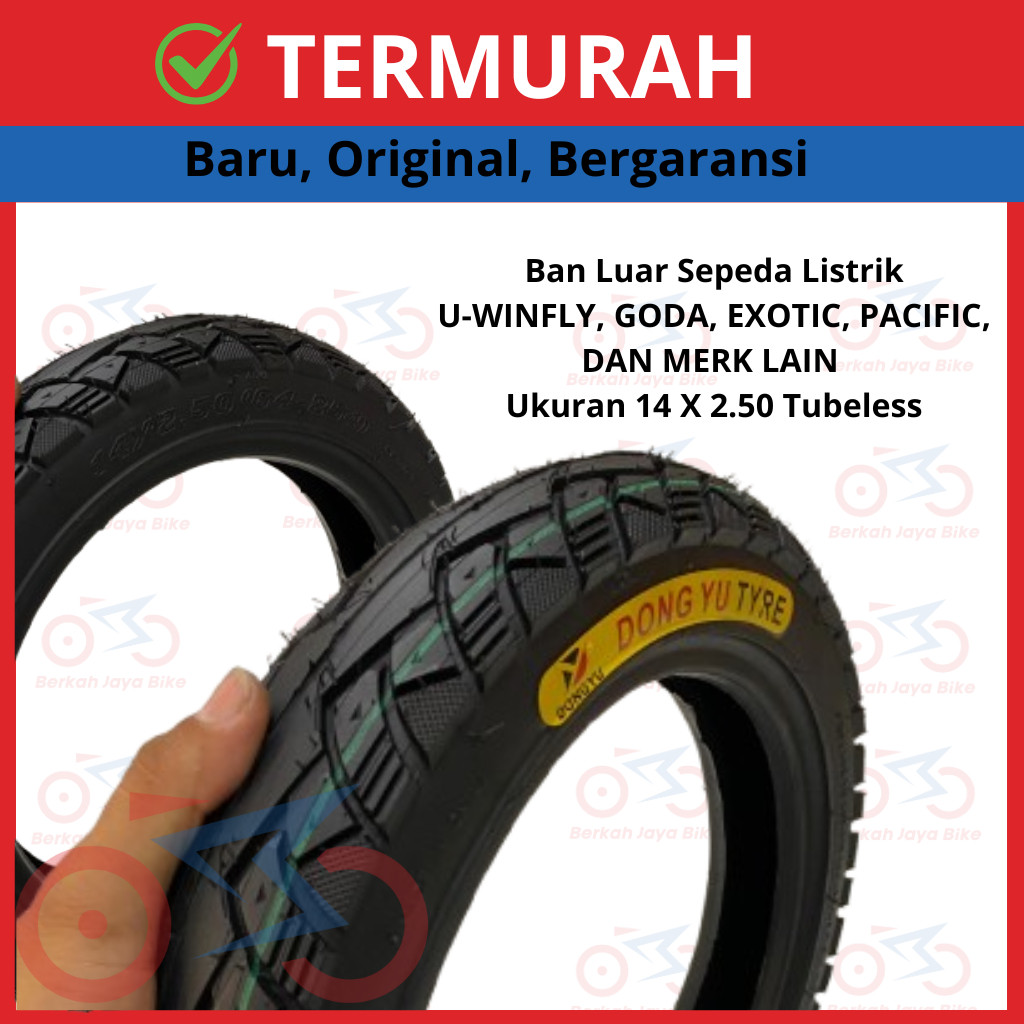 SIMZET_SHOP PREMIUM Ban Luar Ban Tubeless Sepeda Listrik Selis U Winfly / Goda / Exotic / Pacific Uk
