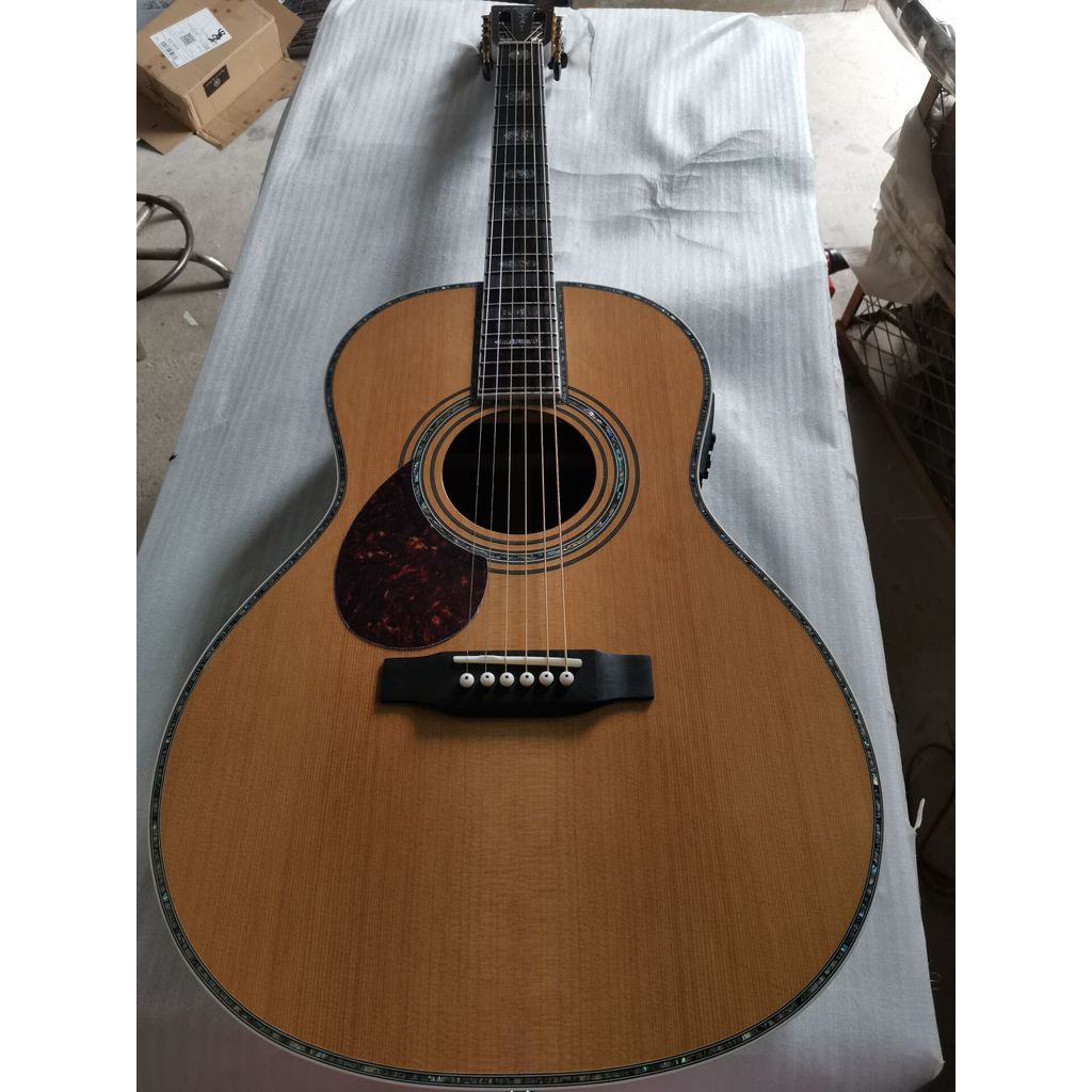 lefty OOO45 acoustic  guitars left handed cedar guitar