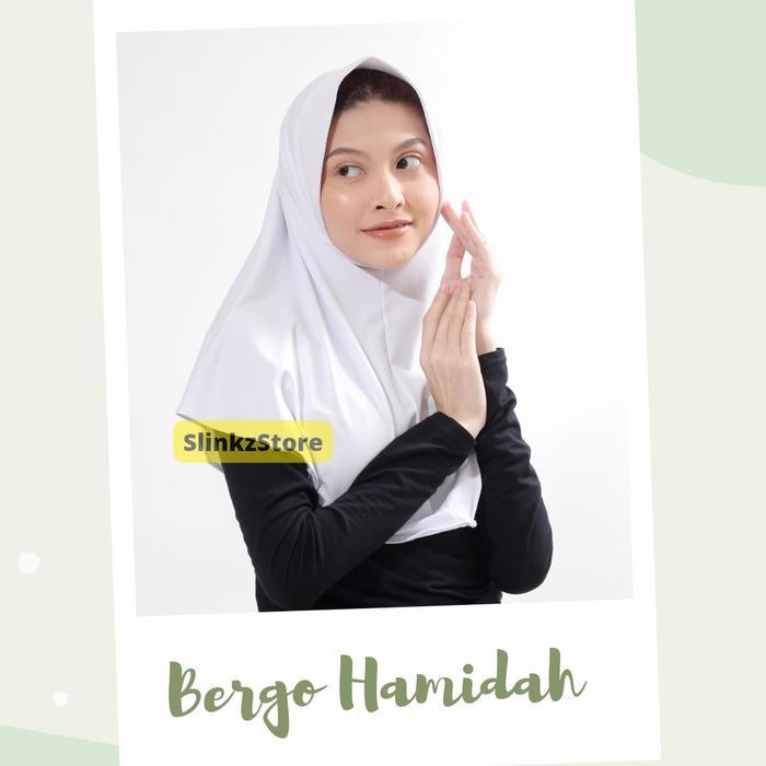 hijab bergo hamidah Santai - hitam