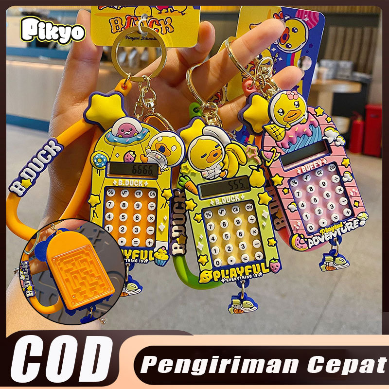 PIKYO Mainan B.Duck Karakter Komputer Lucu - Gantungan Kunci / Gantungan Tas