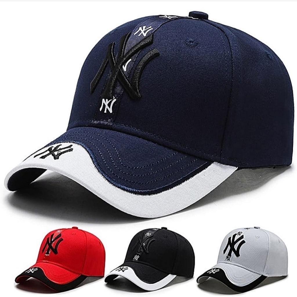 Topi Pria Baseball NY DualTone New York Keren Fashion Pria Wanita 2025 Korean Style