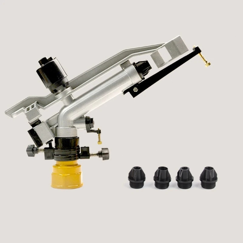 (Dengan 5 Nozzle) Sprinkler Pertanian 1.5 Inch Sprinkler Big Gun Alat Siram Impact Rain Air Alat