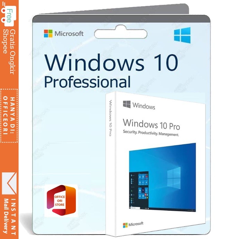 big_promo WINDOWS 10 pro 32 bit / 64 bit, Digital License, lifetime retail