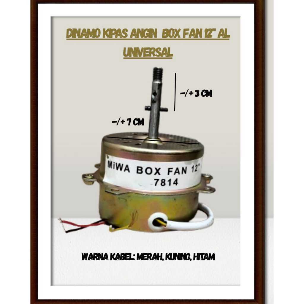 Dinamo Mesin Motor Kipas Angin Kotak Duduk Boxfan Universal 12 INCH