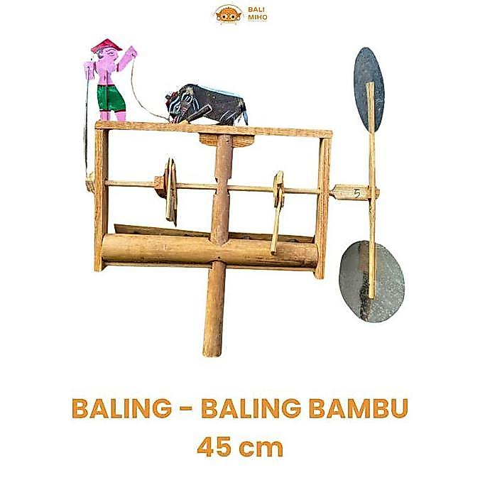 Buruan beli] Baling Baling Bambu Bali 2 Nada - Kincir Angin Bambu Mini - Pindekan Mini Bambu - Balin