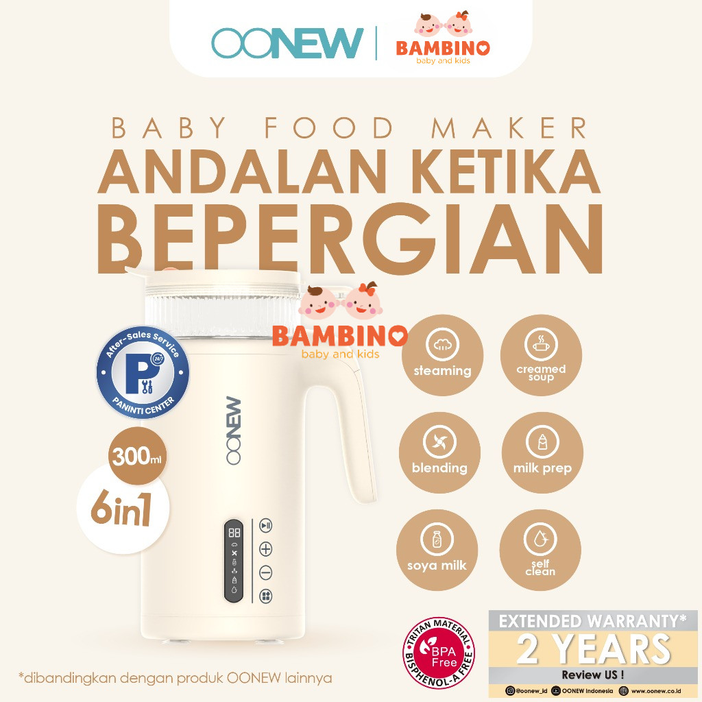 OONEW Baby Food Maker Soya Series - Soya Cream - Soy Milk Maker Mesin Susu Kedelai