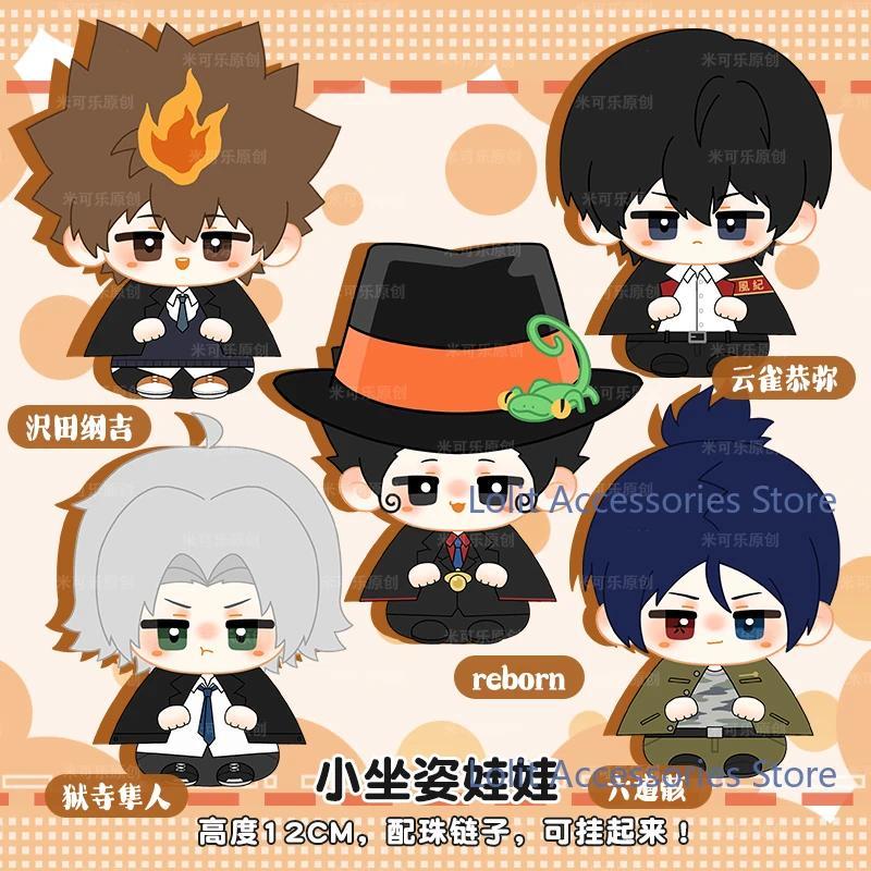 Anime HITMAN REBORN Reborn Hibari Kyoya Sawada Tsunayoshi Gokudera Hayato Rokudou Mukuro 12CM Figure