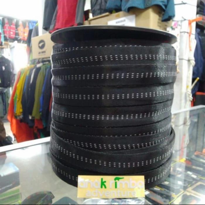 WEBBING BEAL TUBULAR PER 4 METER - Hitam
