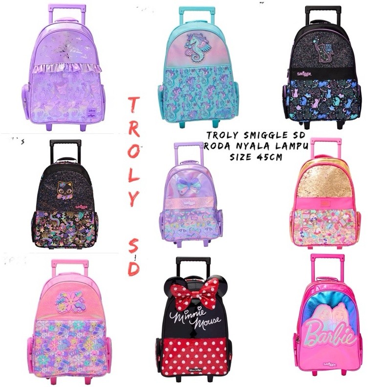HORANSHOP KODE W43J NEW TROLY BLACKKITTY  MiNNIE RED SMIGGLE CAT BLACK NYALA LAMPU RODA