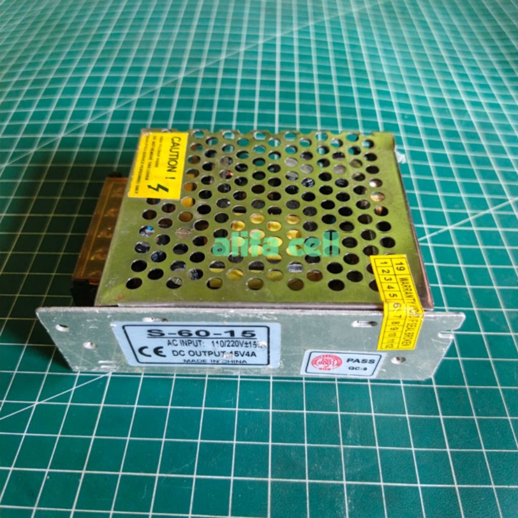 power supply jaring 60w 15v 4A 12v 5A smps 12v 5A 15v 4A adaptor 12v 5A  15v 4A