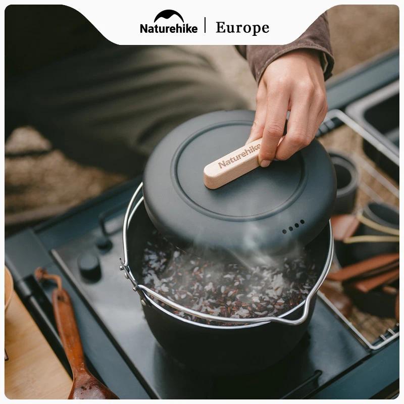 Naturehike Outdoor Portable Hanging Pot Camping Picnic sukiyaki Pot Non-stick surface Cooking Pot Fr
