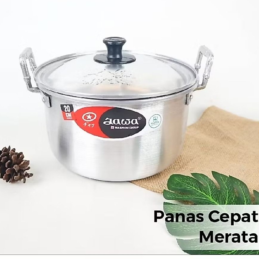 panci tutup Jawa 40cm ,tanpa sarangan panci aluminium jumbo , dandang jumbo
