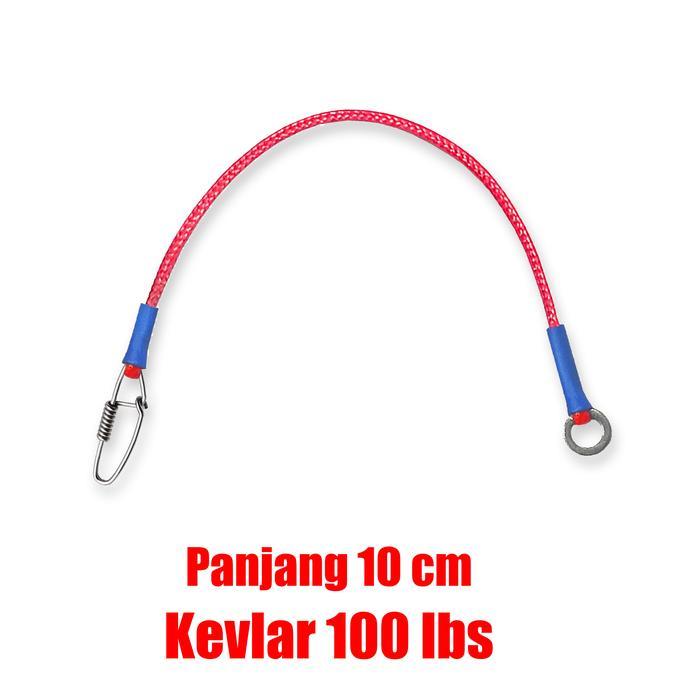 Bemper Umpan Kevlar Kawat Seling Armor Pancing Pelindung Anti Gigi Taj - Kevlar Size S