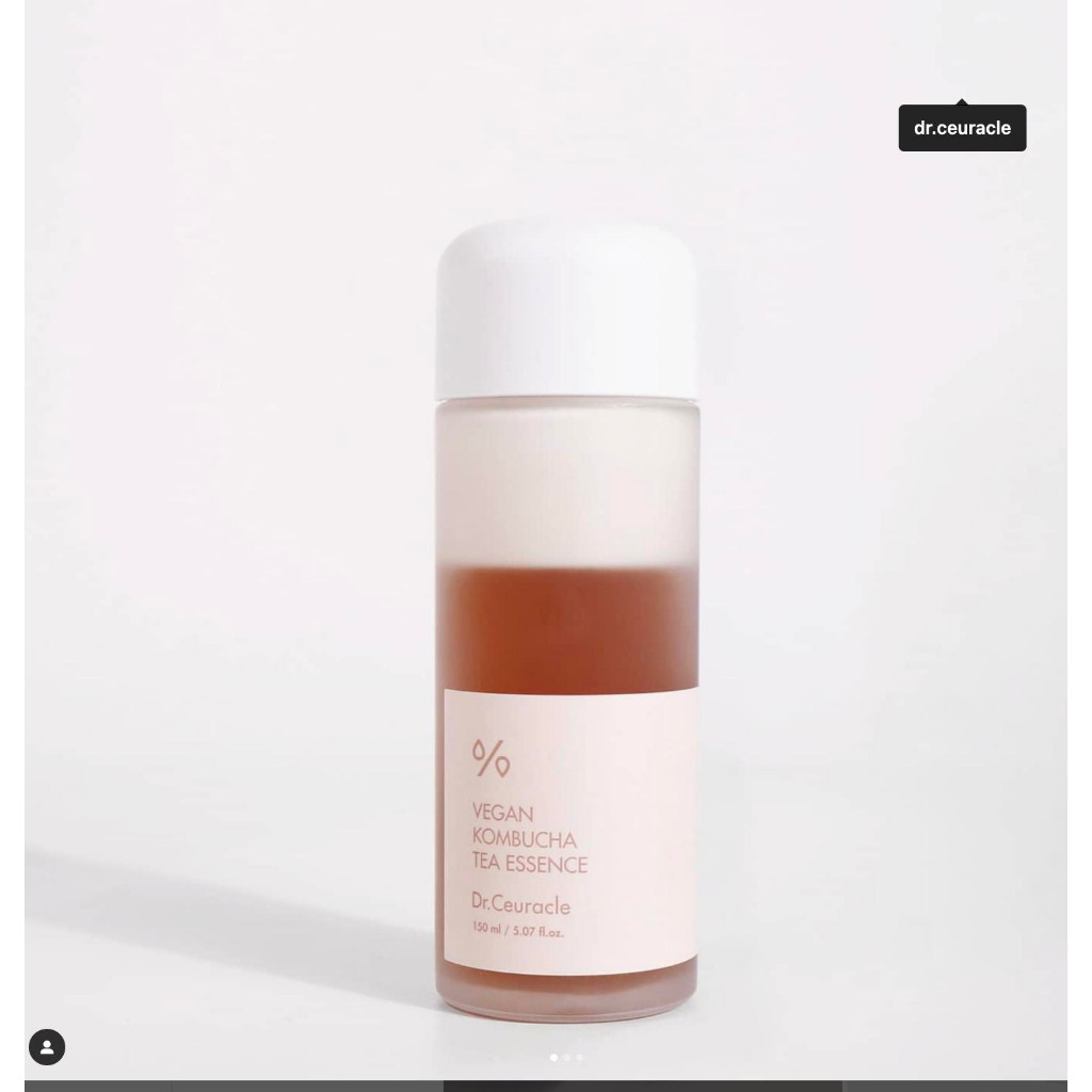DR. CEURACLE Vegan Kombucha Tea ( Essence 150ml / Gel Cream 75gr / Tea Lip Balm 3.7gr )