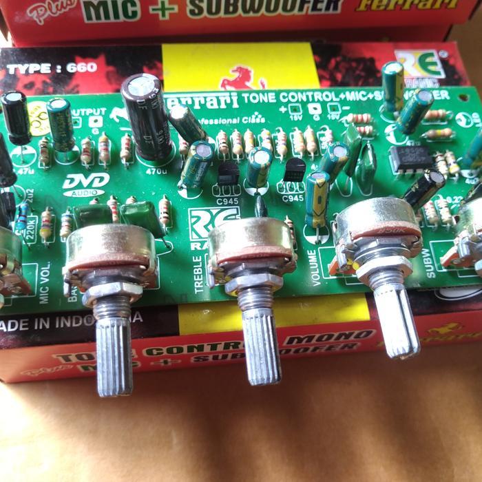 Kit Tone Control Mono Mic Subwoofer