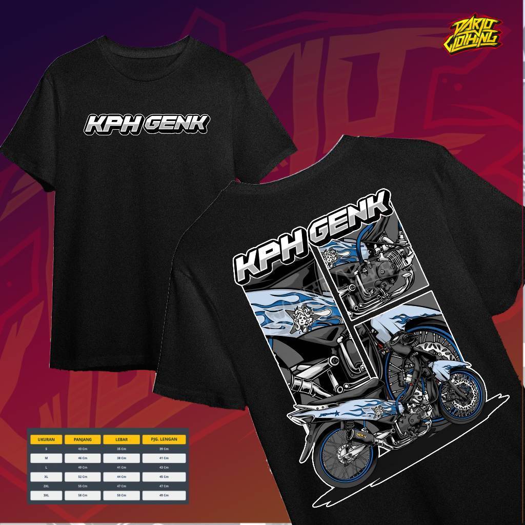 Kaos KPH GENK Adem Dan Nyaman || Kaos Distro Honda Wave Kph Genk Terbaru