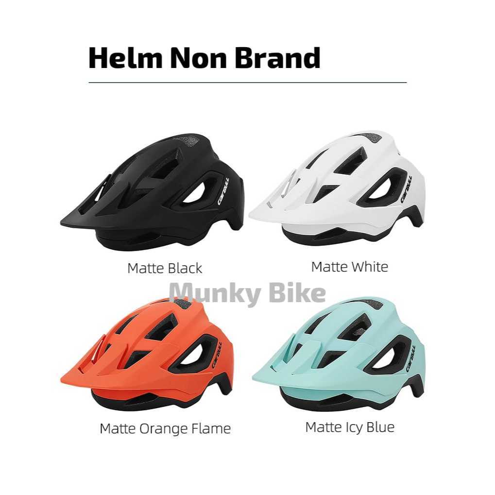 Foto Helm Cairbull Speeddrop mirip Fox Speedframe half face OEM XC Trail Enduro AM with adjustable visor sepeda MTB