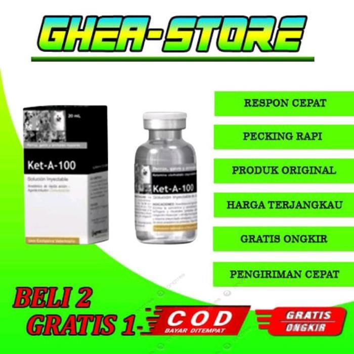 KET-A-100 ASLI ORIGINAL OBAT HEWAN PELIHARAAN