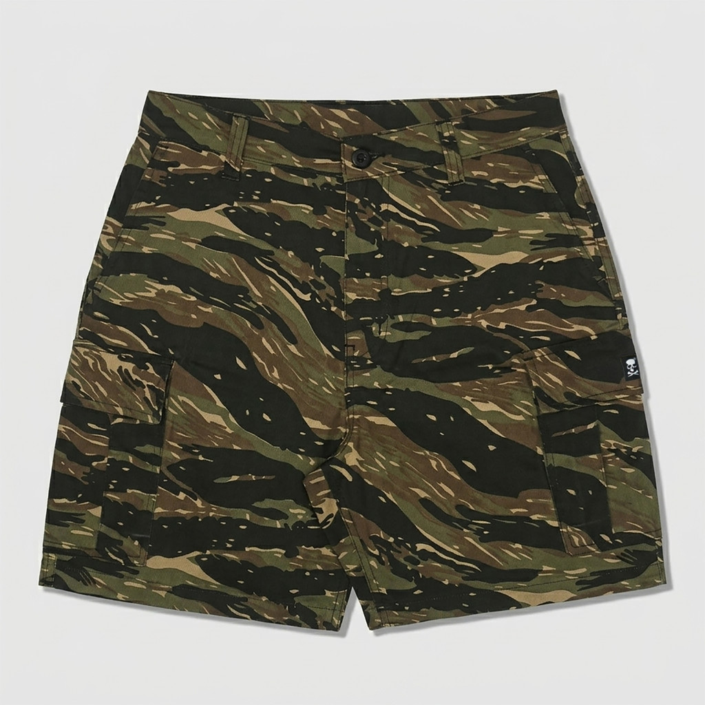 DETERMINED Cargo Shortpants CLASSIC TIGER CAMO Celana Pendek Pria