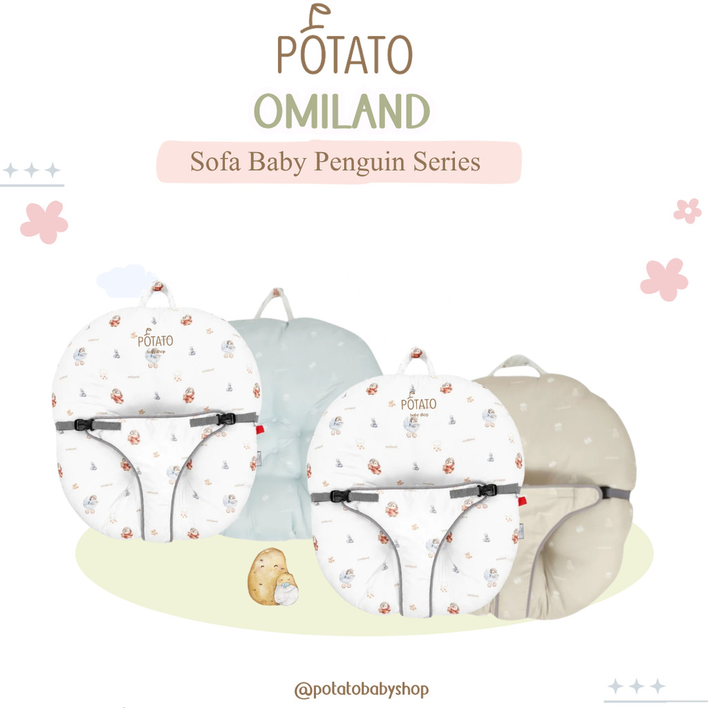 Omiland Sofa Bayi Baby Penguin Series Dengan Safety Belt