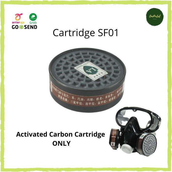 Cartridge Filter untuk Masker Gas Respirator SF01 - Hitam