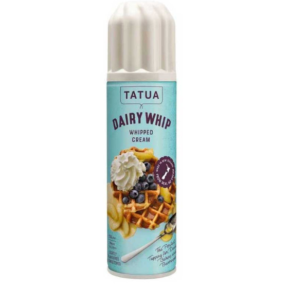 Tatua Aerosol Whip 250 gr  DAIRY WHIP CREAM HALAL IMPORT