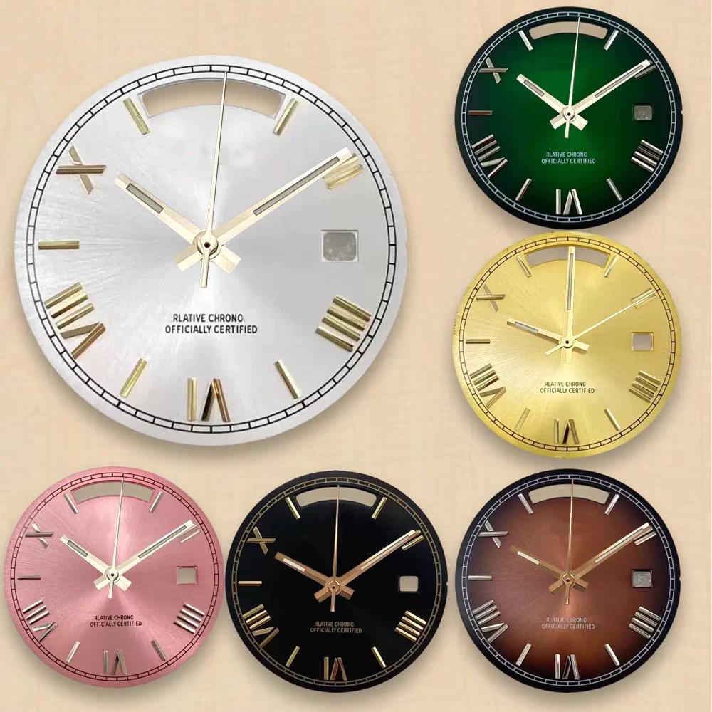 Day And Date Roman numerals Dial 31mm S Dial Fit 8285 Movement Sunray Dial 31MM 8285 Watch Modificat