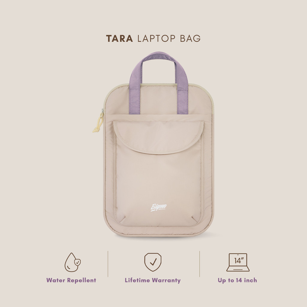 Bigmo Tas Laptop Kantor, Kerja, Kuliah, Sekolah Tara Laptop Bag 14" Anti Air - warna Iris