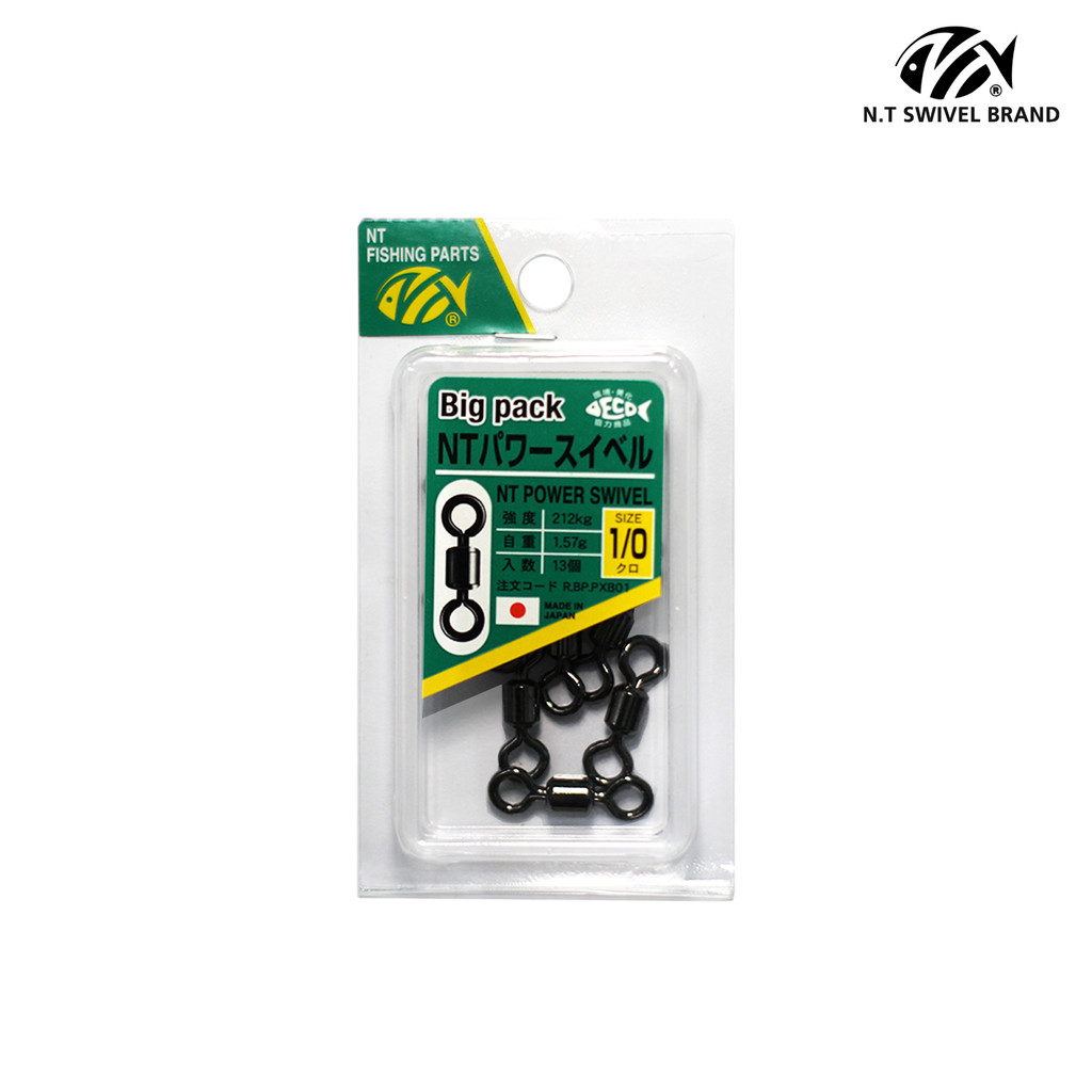 NT SWIVEL Power Swivel Big Pack Kili-Kili Pancing Laut Premium Original Japan - Swivel Pancing Kuat 