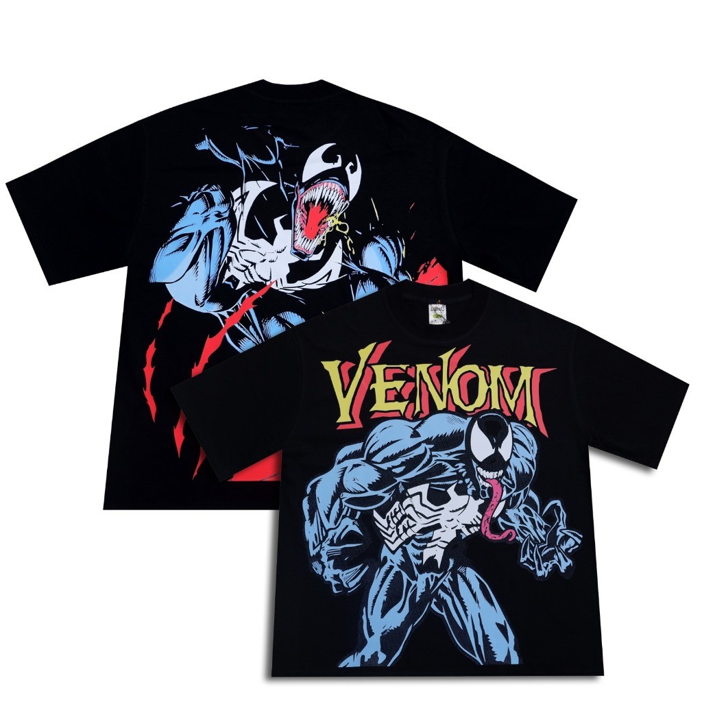 Tshirt Venom Marvel DC Kaos VIntage Bootleg Oversize