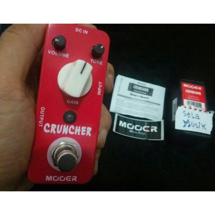 Guitar Gitar Effect Efek MOOER Cruncher Distortion Clone Crunch Box