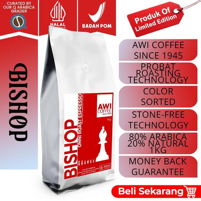 AWI COFFEE | KOPI BISHOP 1KG | 100% Arabica | Omni Roast Espresso | Americano | V60 | Vietnam Drip |