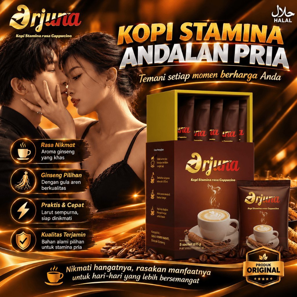 Kopi Arjuna Minuman Herbal khasiat alami Kuat melek malam begadang Pria BPOM