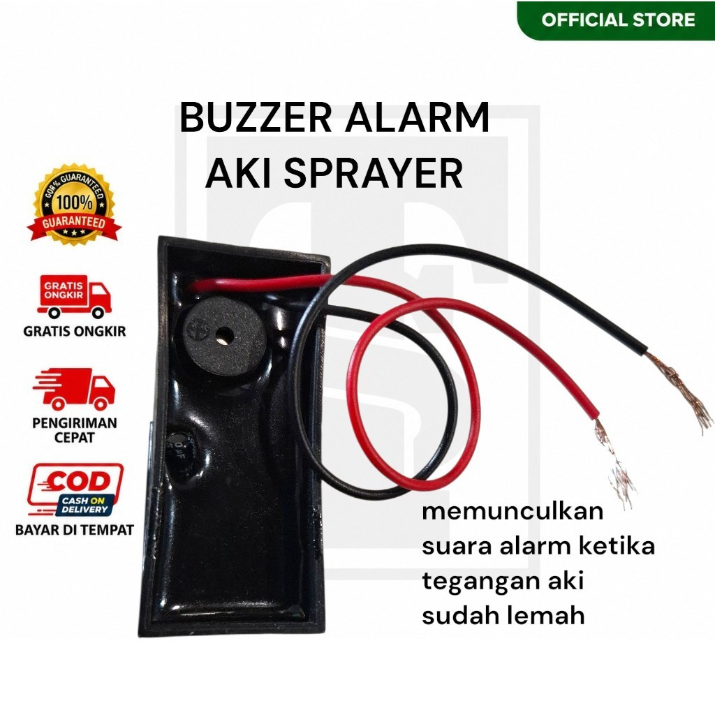 Buzzer Alarm Tangki  Elektrik Tanda bunyi batrai aki akan habis Low bat Electric battery Sprayer