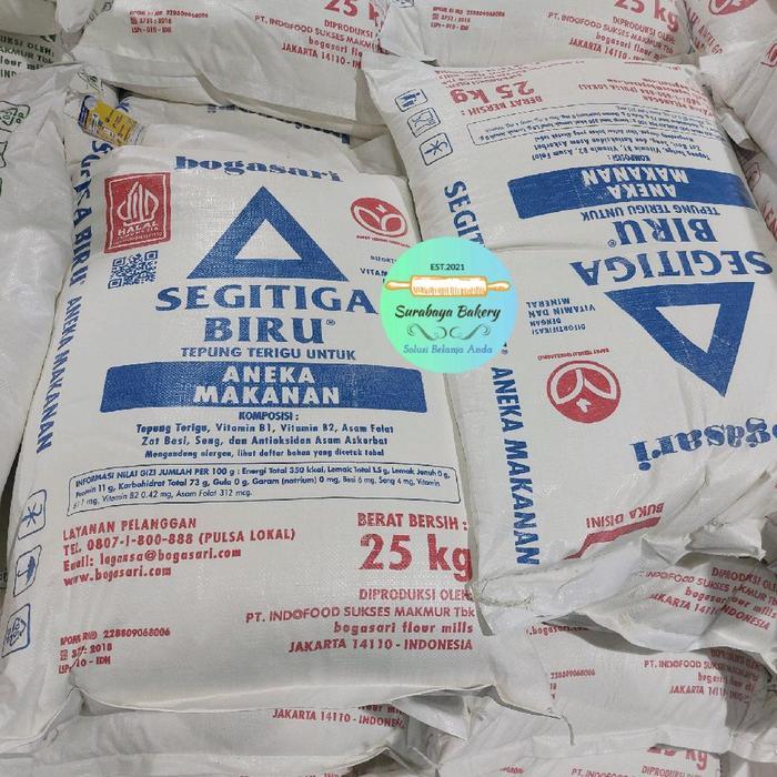 Tepung segitiga Biru / Tepung Terigu Segitiga Biru 25kg