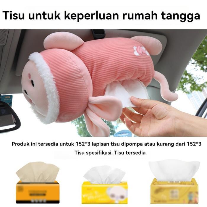 Kotak Tisu Boneka Tempat Tisu Mobil Mainan Boneka Kotak Sandaran Tangan Kartun Lucu Mobil Tempat Tis