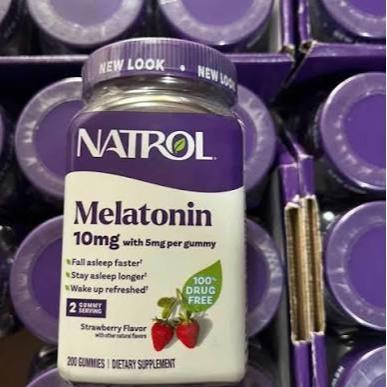 [ Stok Terbaru ] Natrol Melatonin 5mg & 10mg gummy serving - Melatonin 10mg (200)