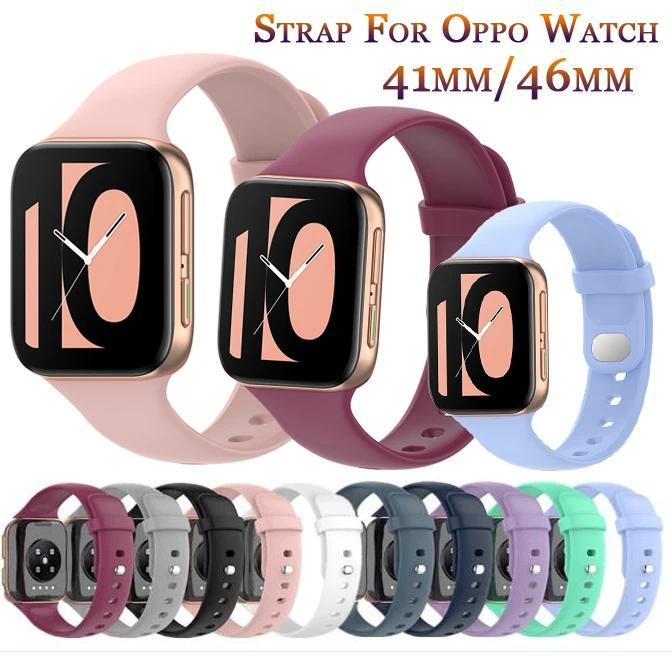 Official Style Silicone Watch Strap For Oppo Watch 41mm 46mm original SmartWatch Band Replacement Wr