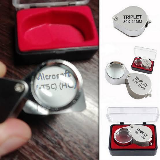 BSID Loupe Gemolog Kaca Pembesar 30X Batu Permata Akik Berlian Diamond