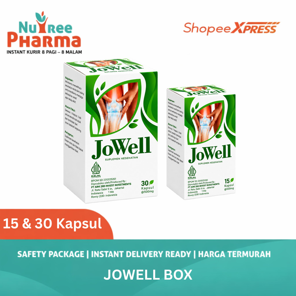 JOWELL BOX ISI 30 KAPSUL |  Membantu Menjaga Kesehatan Sendi