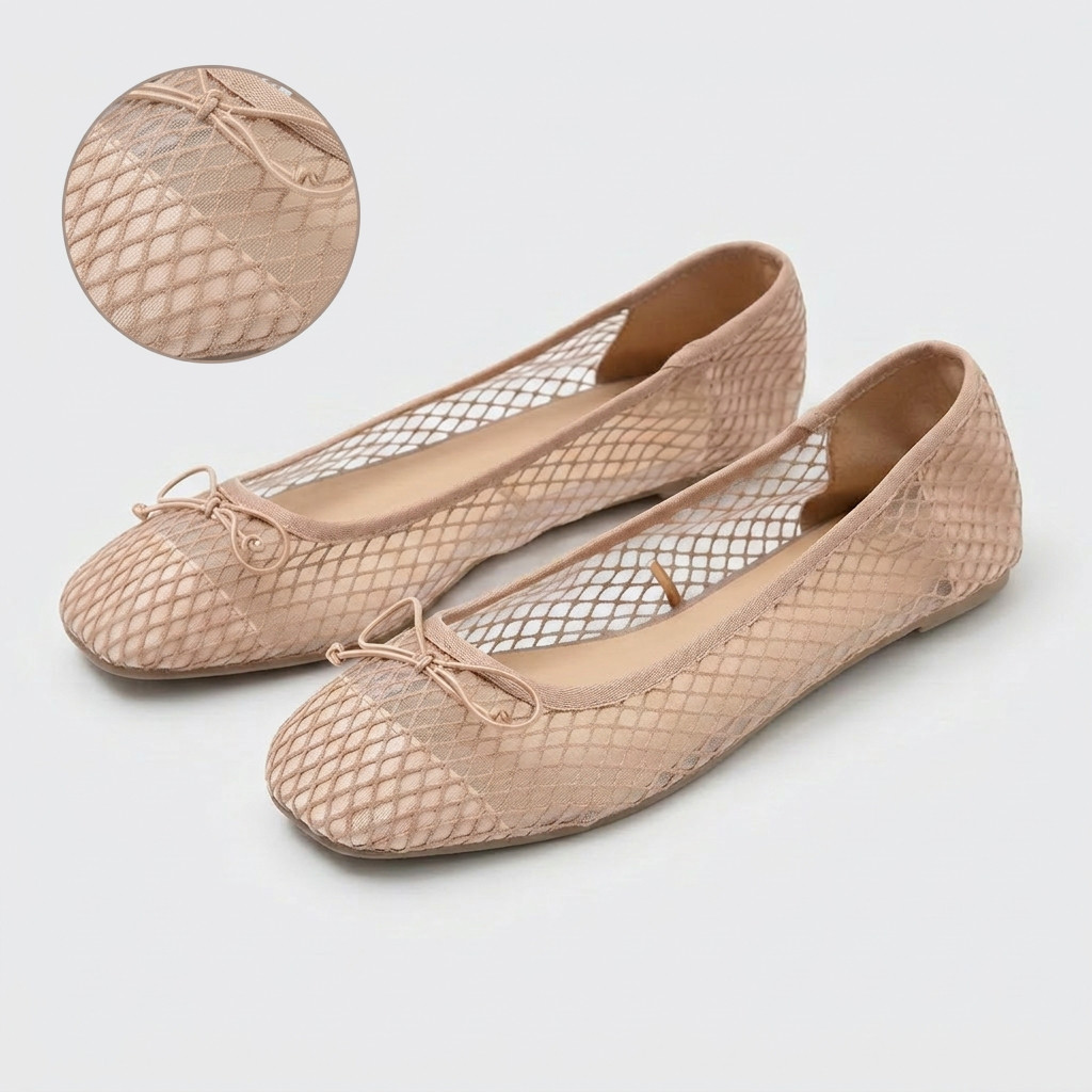 Ready Stok Berrybenka - Sepatu Flatshoes Comfy Wanita Sofia Mashina Mesh Flat PROMO